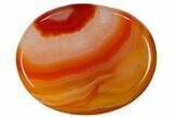 Polished Banded Carnelian Agate Worry Stones - Photo 3